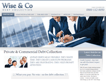 Tablet Screenshot of debtcollectinglondon.co.uk